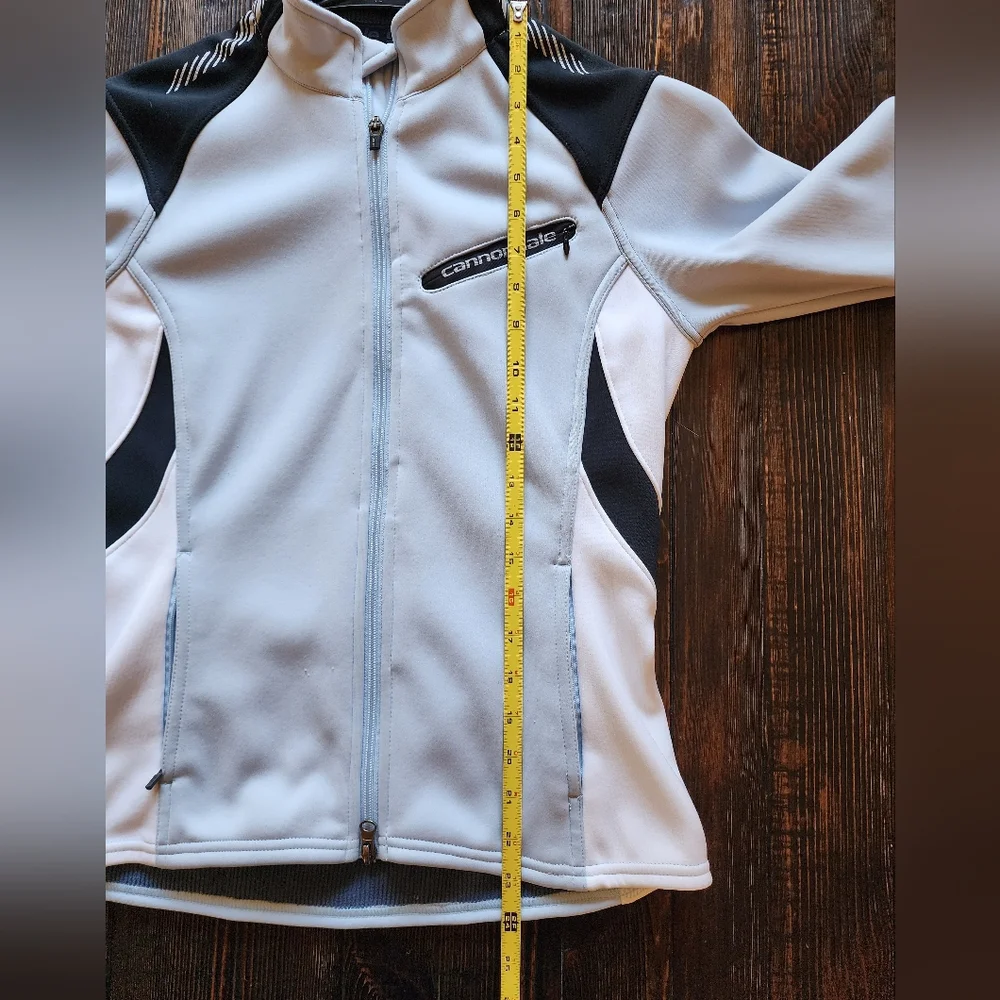 Cannondale Women's Cycling Jacket Full Zip Performance Fabric Light Blue Size S - Picture 15 of 15